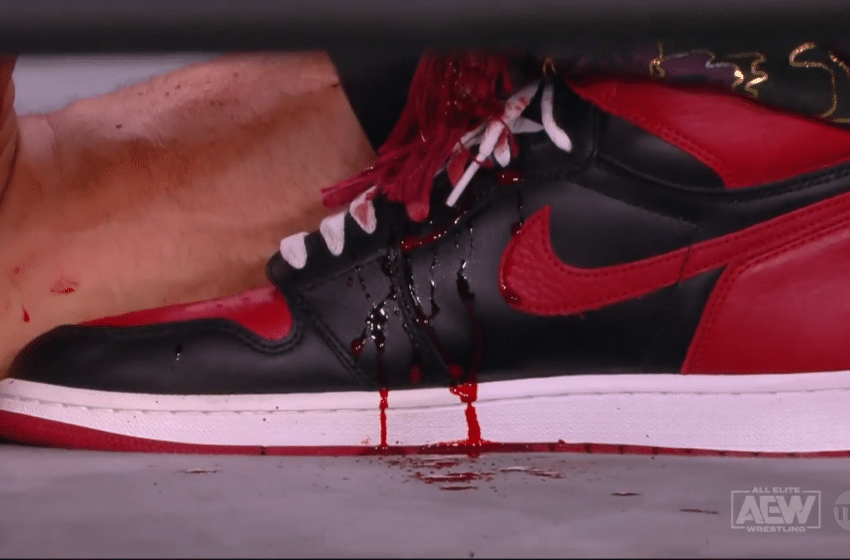 Blood stained sneaker Young Bucks