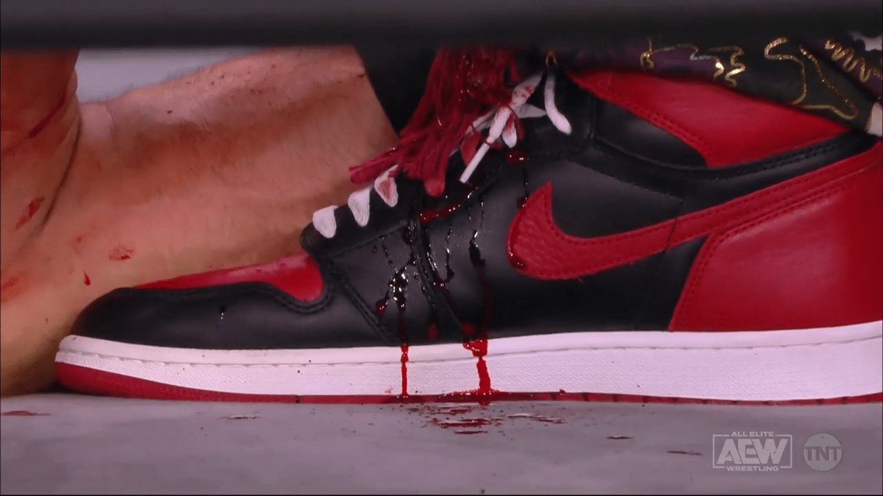 Blood stained sneaker Young Bucks