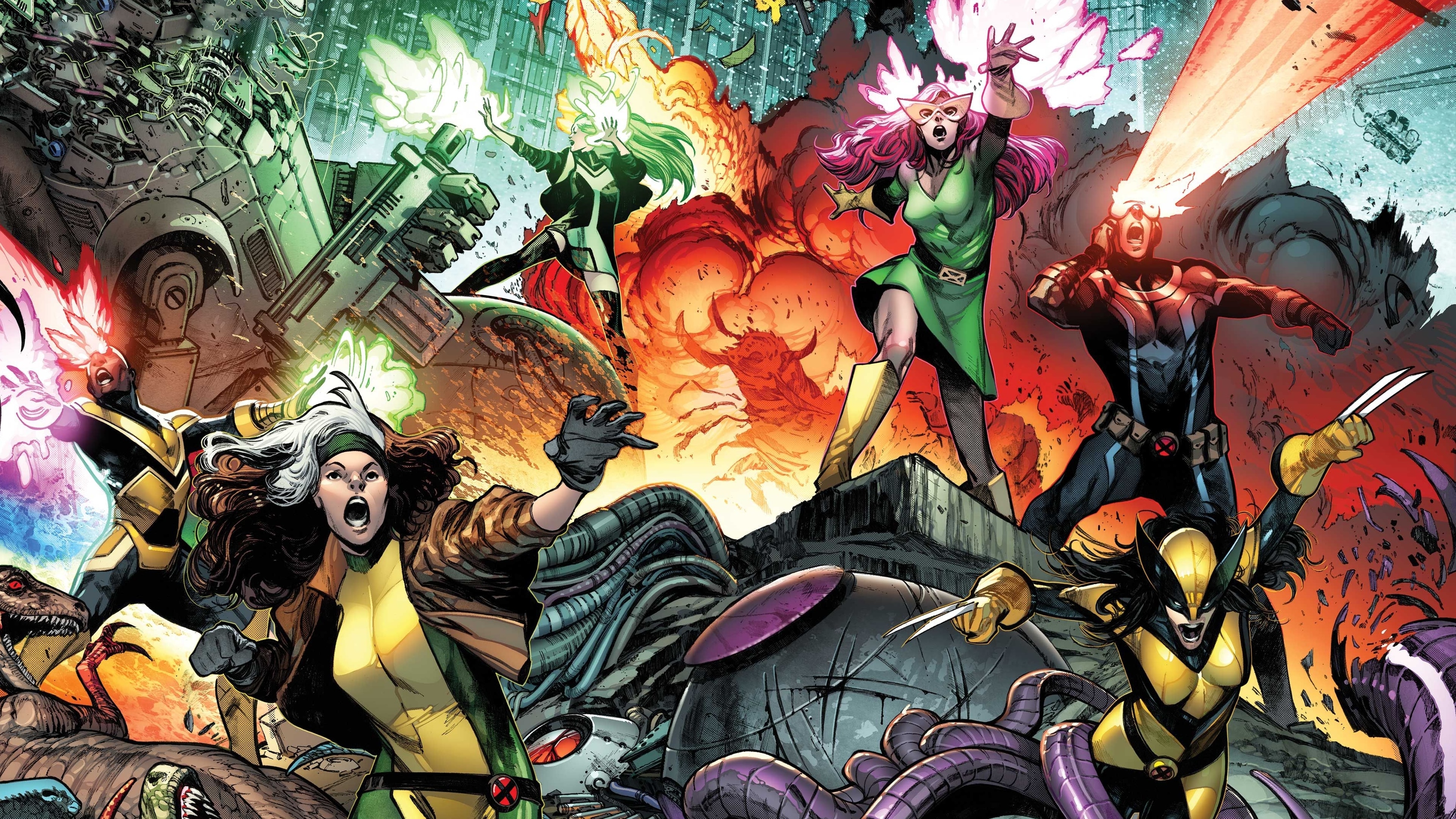 X-MEN #1 cover by Pepe Larraz, colors by Marte Gracia