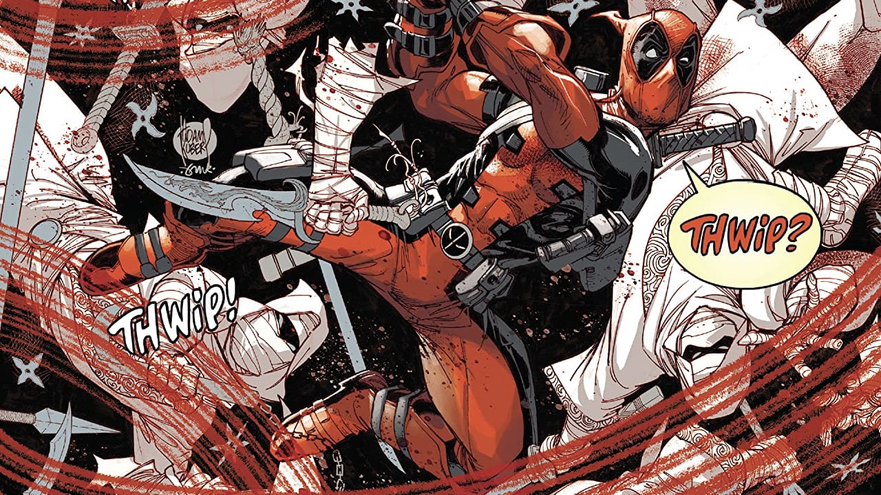 Cover to Deadpool: Black, White & Blood #1